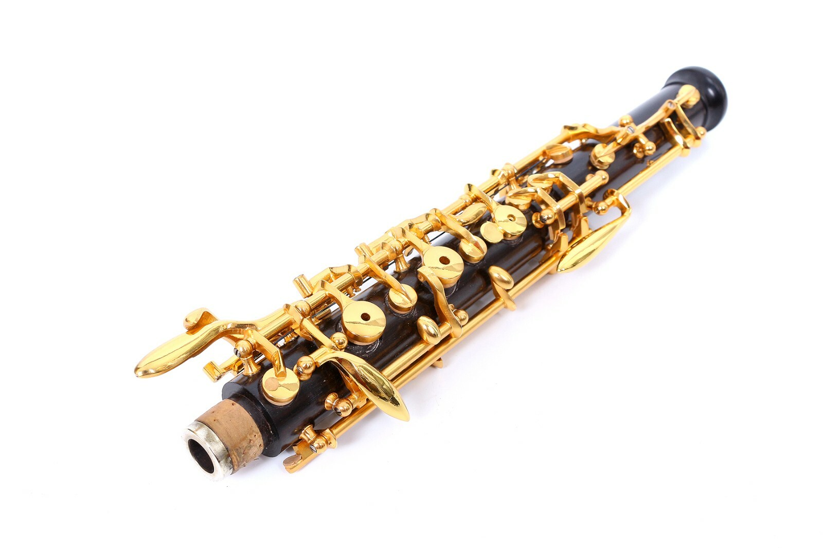 New Oboe Professional Ebony wood C key left F Resonance Golden plated key
