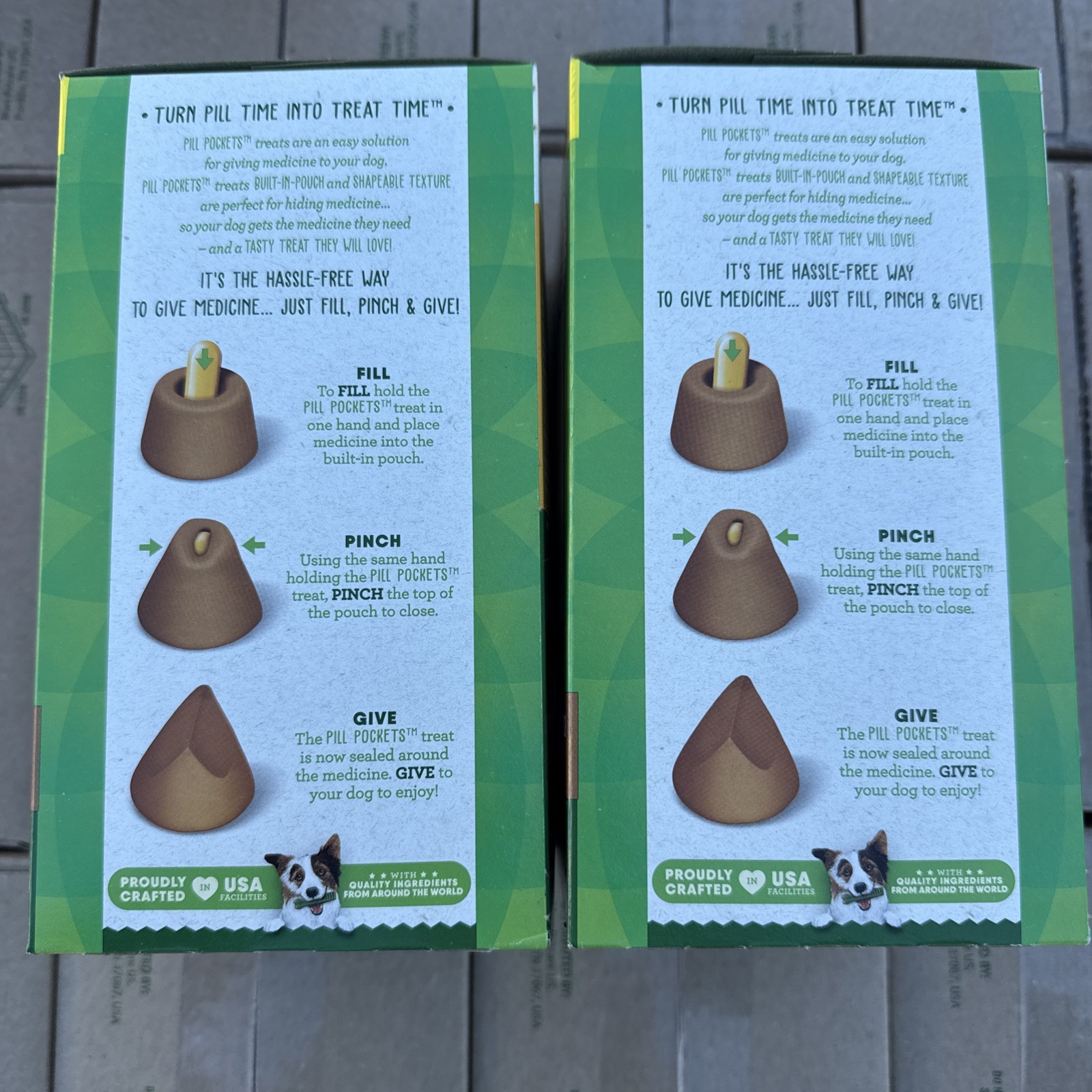 2 BOXES 120 Ct Greenies Pill Pocket Value Pack Chicken & Peanut Butter EXP 12/25