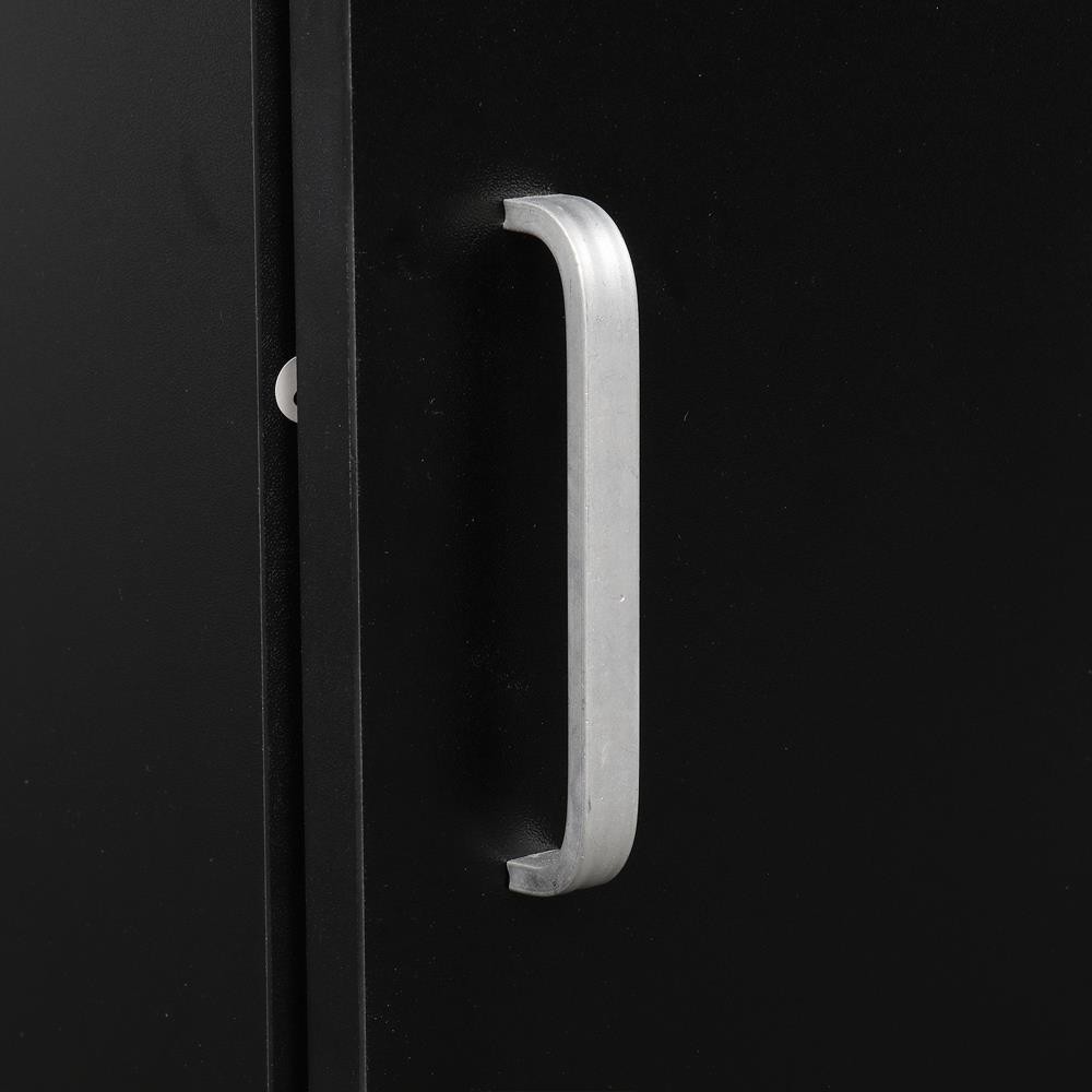 Hairdresser Beauty Salon Hair Styling Barber Station Wall Mount Cabinet Black