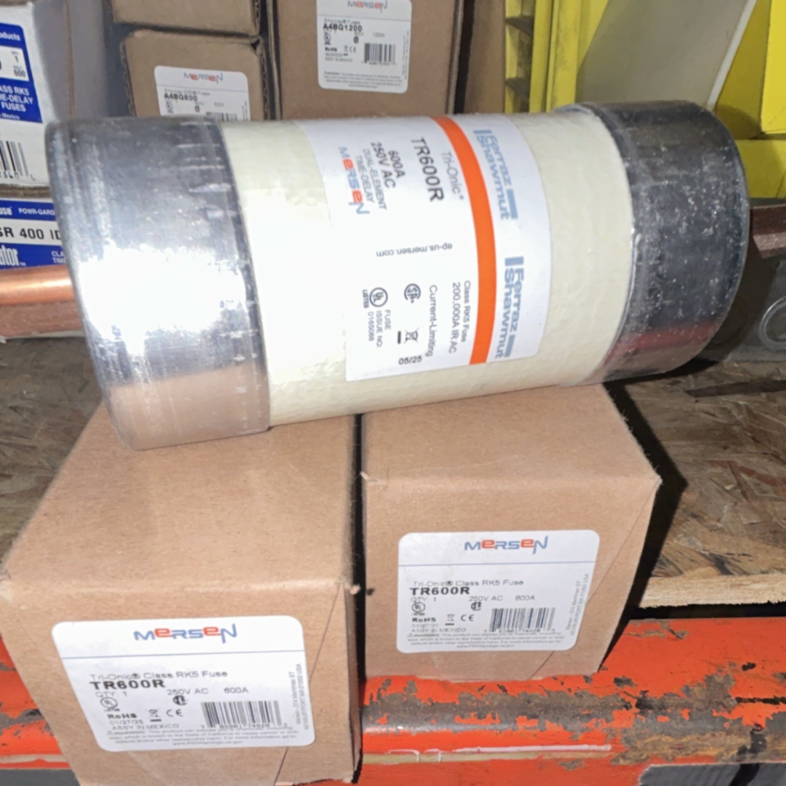 Mersen TR600R 600A 250V AC Time-Delay Class RK5 Dual Element Cartridge Fuse