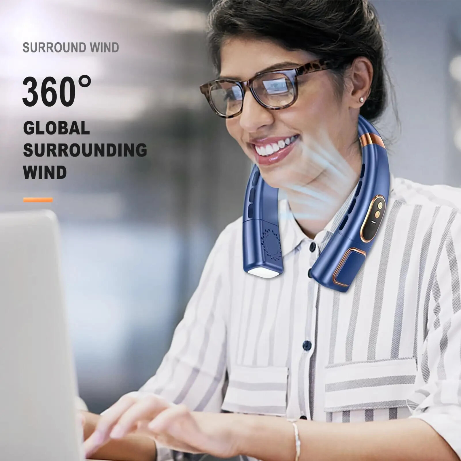 Hanging Neck Fan Cooling Air Cooler Little Electric Air Conditioner Portable New