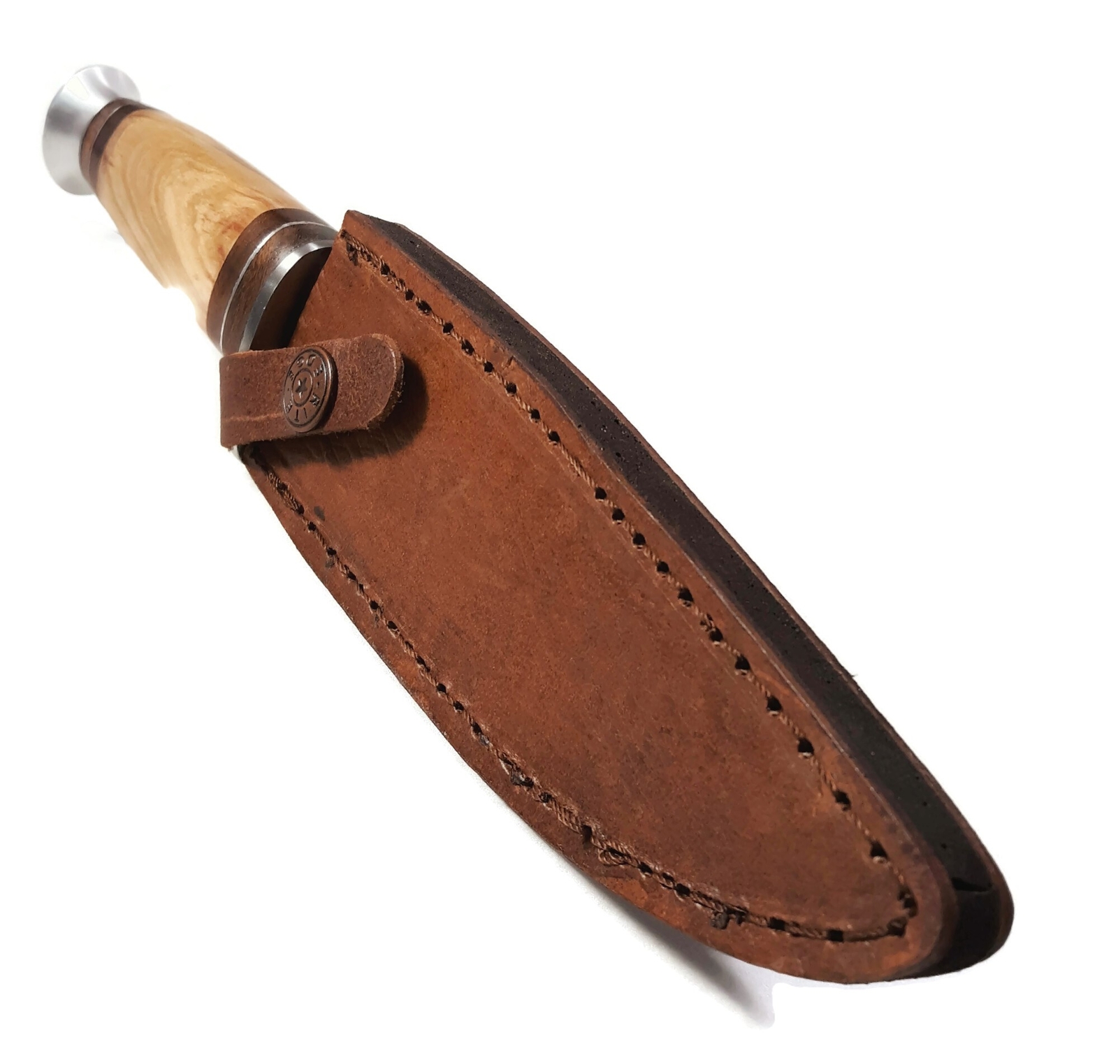 10" Olivewood Handle EDC Hunting & Camping Knife with Sheath