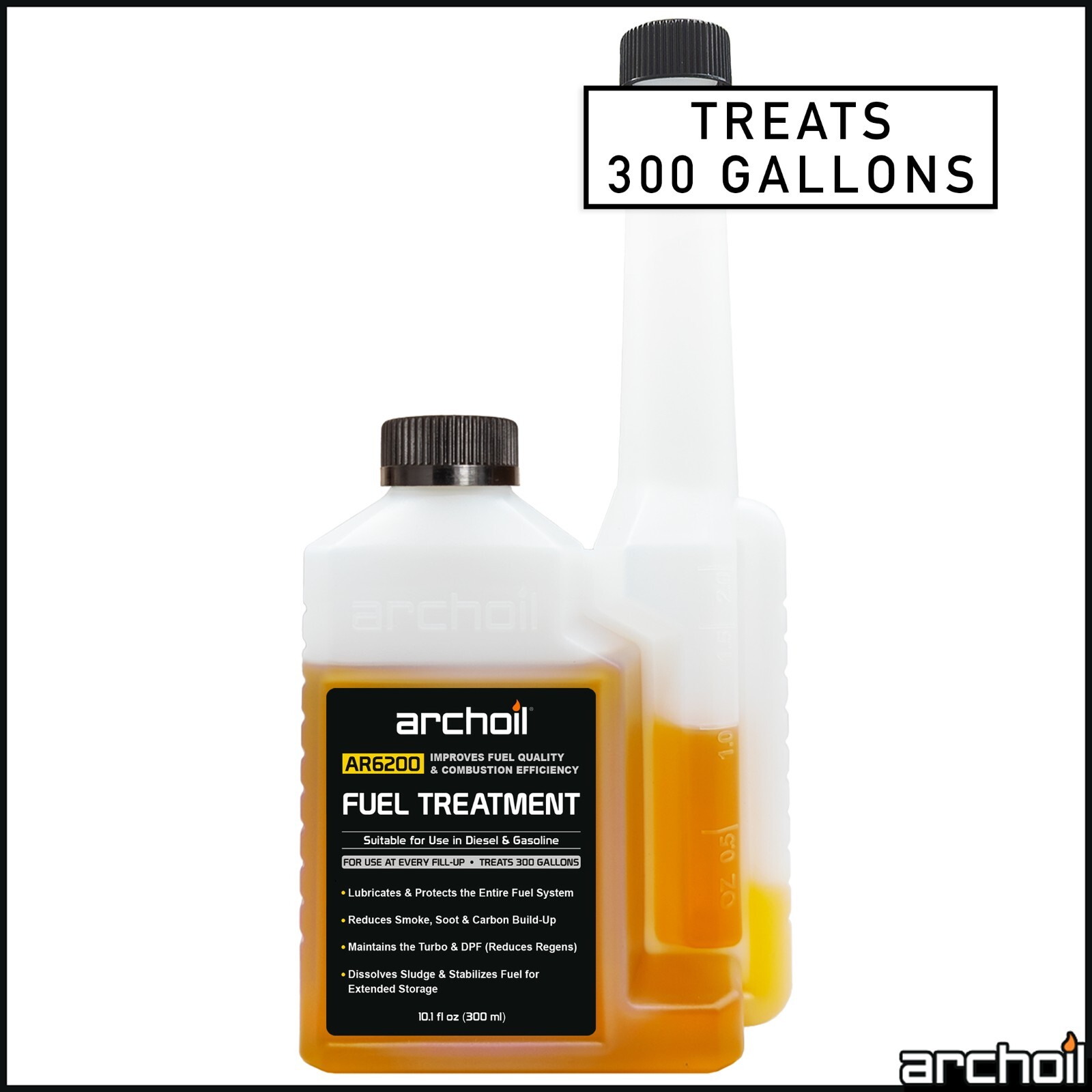 Archoil AR6200 (10.1oz) Fuel Treatment - Treats 300 Gallons of Fuel