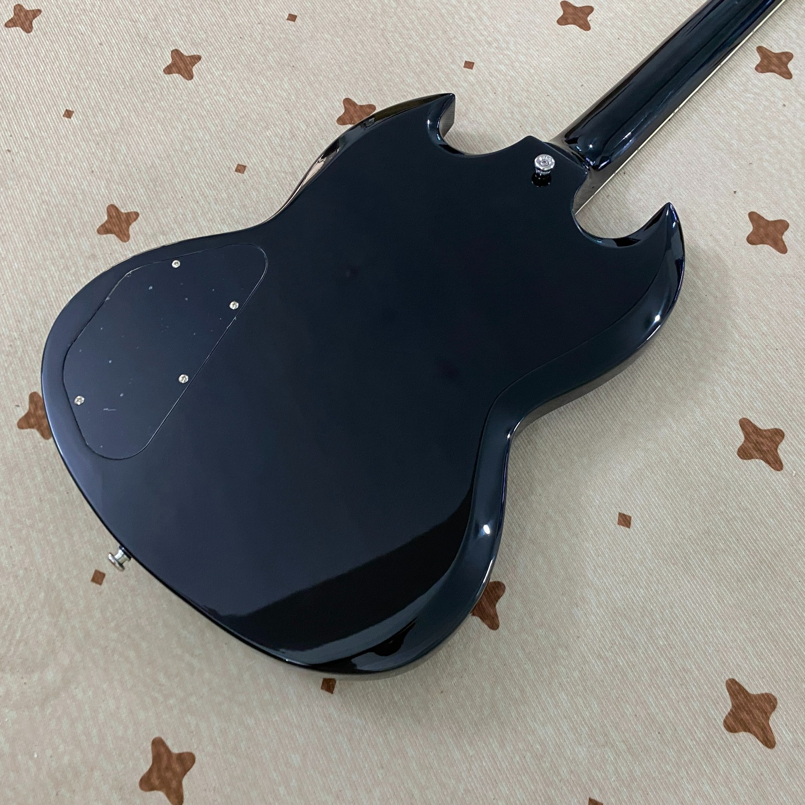 low price SG Standard Electric guitar Chrome hardware Ebony BlackChrome Hardware