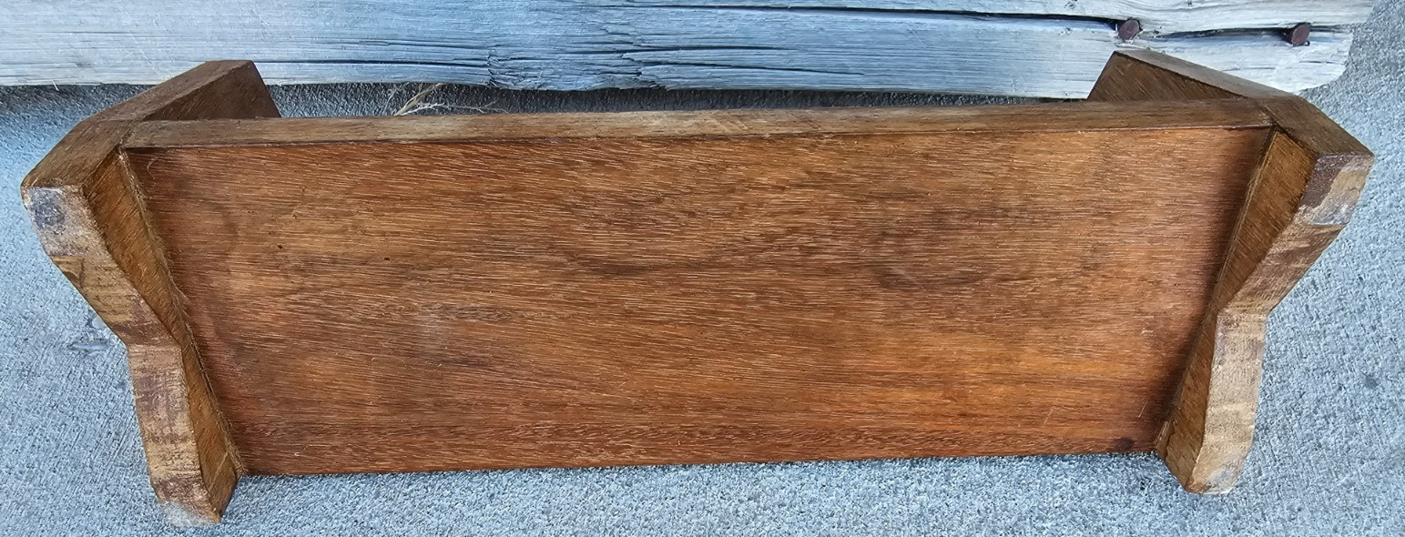 Vintage Wooden Bookshelf Recipe Countertop Book Shelf Arts & Crafts Danish MCM