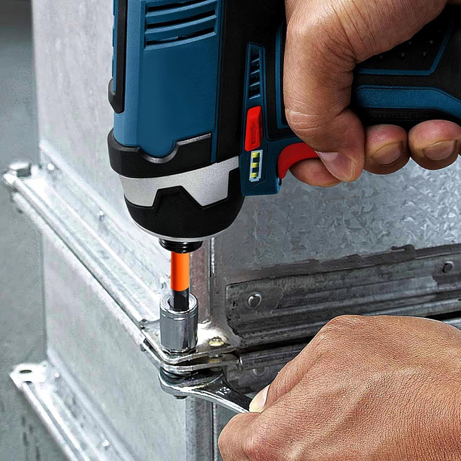 20 Pcs Hex Bit Set, Impact Hex Head Allen Wrench Drill Bit Set Metric, SAE, 1/4"