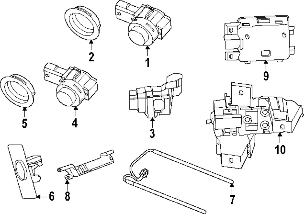 NEW PORSCHE MACAN EV AUDI Q6 SQ6 E-TRON OEM BLIND SPOT RADAR SENSOR 95C907550BA