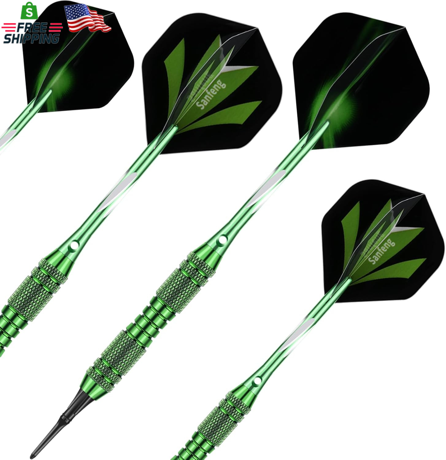 Soft Tip Darts Set 18/20 Grams - Professional Darts Plastic Tip with Brass Barre