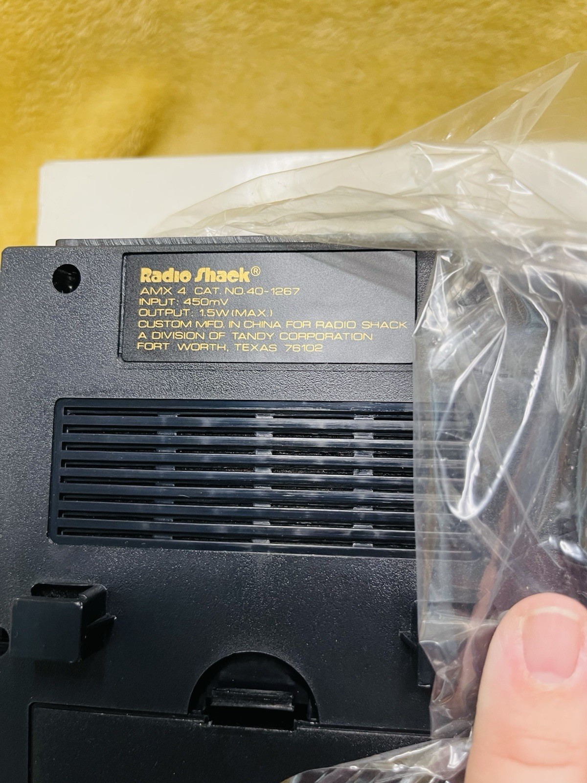 Vintage Realistic Radio Shack Minimus 0.4 Portable Amplified Speakers 40-1267