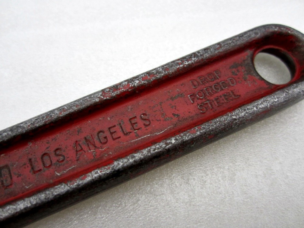 Vintage Proto Los Angeles 14" Pipe Wrench 814 Made in USA
