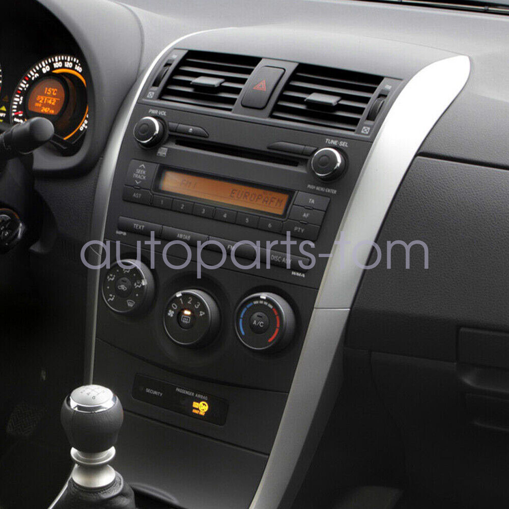For Toyota Corolla 2009-2013 Center Dash A/C Outlet Air Vent Panel w/ Strip Trim