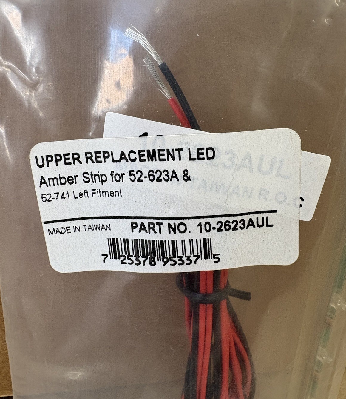 SHOW CHROME 10-2623AUL Amber LED Strip Upper Left 52-623A Side Fairing GL1800