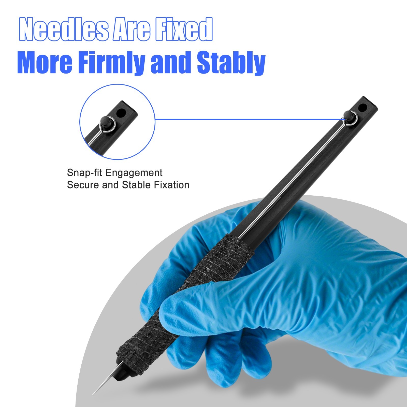 Hand Poke and StickTattoo Pen Kit Poke a Stick Tattoo Hand with 7 Ink 25 Needles