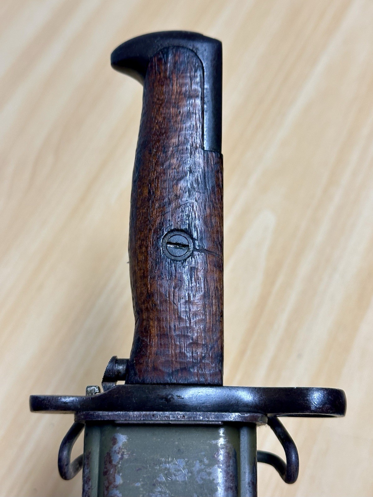 VERY NICE PRE-WWI US M1905 16” BAYONET 1907 ROCK ISLAND ARMORY & US M3 SCABBARD