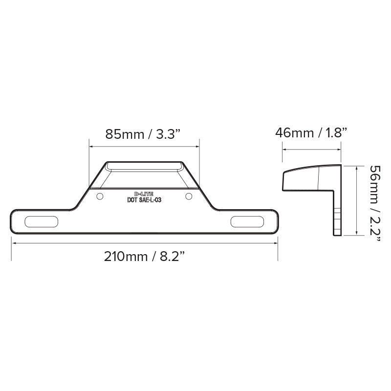 12V Car LED License Plate Light RV Camper Trailer UTV Truck Van IP65 Cool White