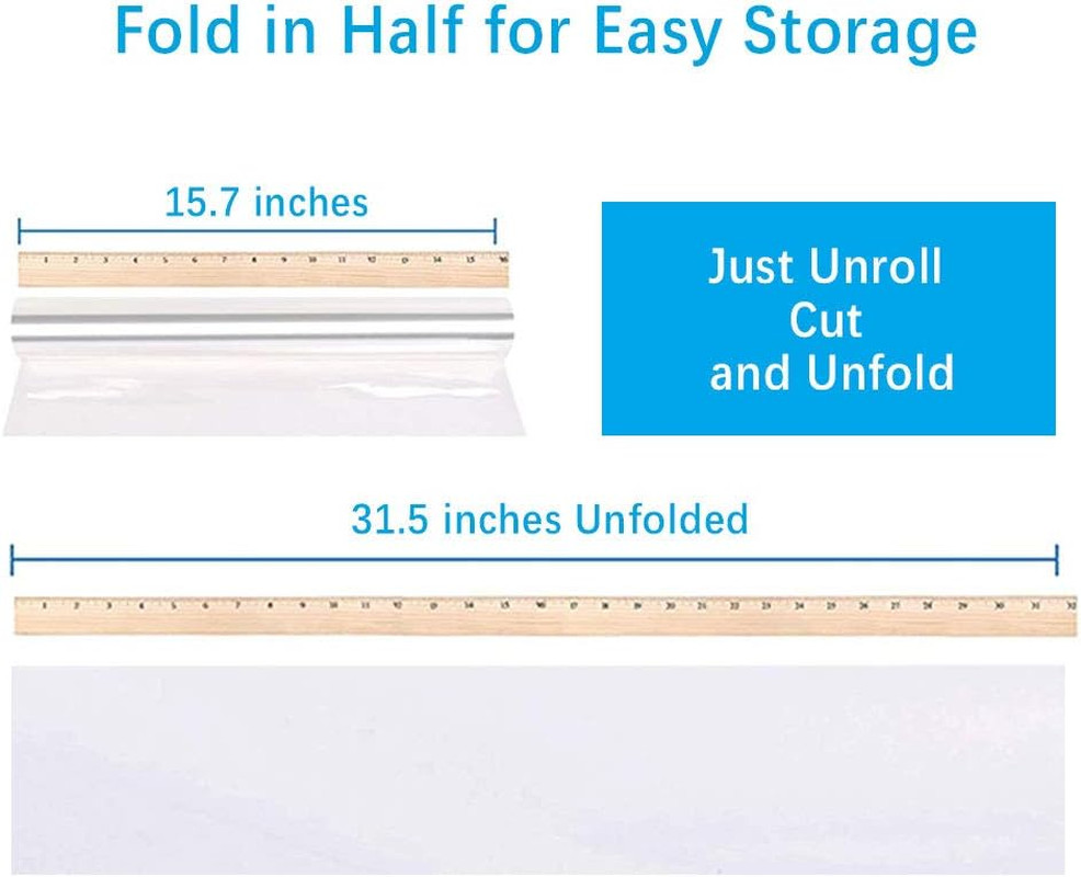 100 ft Clear Cellophane Wrap Roll (31.5 in x 100 ft) - 3 Mil Thicken Cellophane