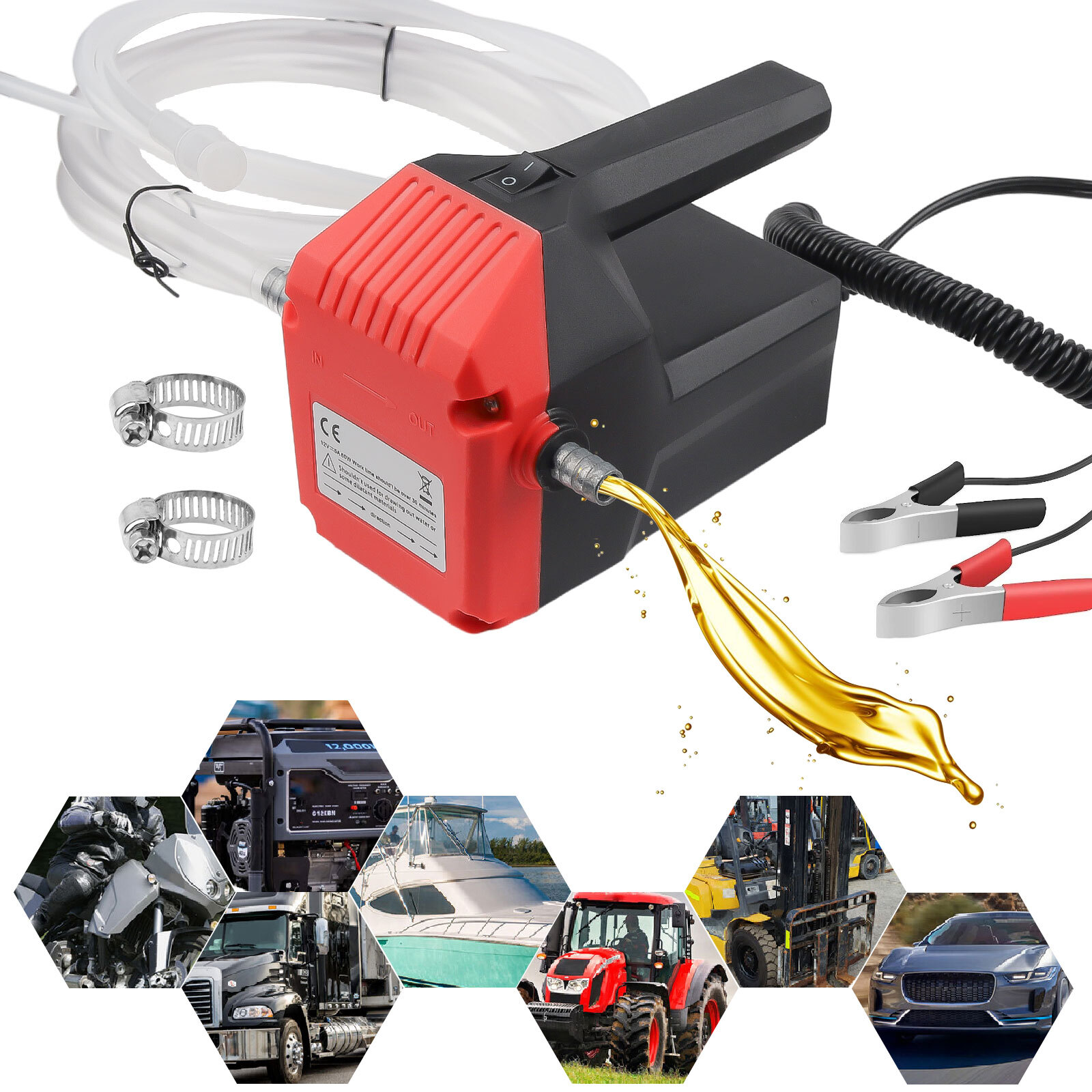 Electric Oil Transfer Pump Extractor Change Transmission Fluid Extractor