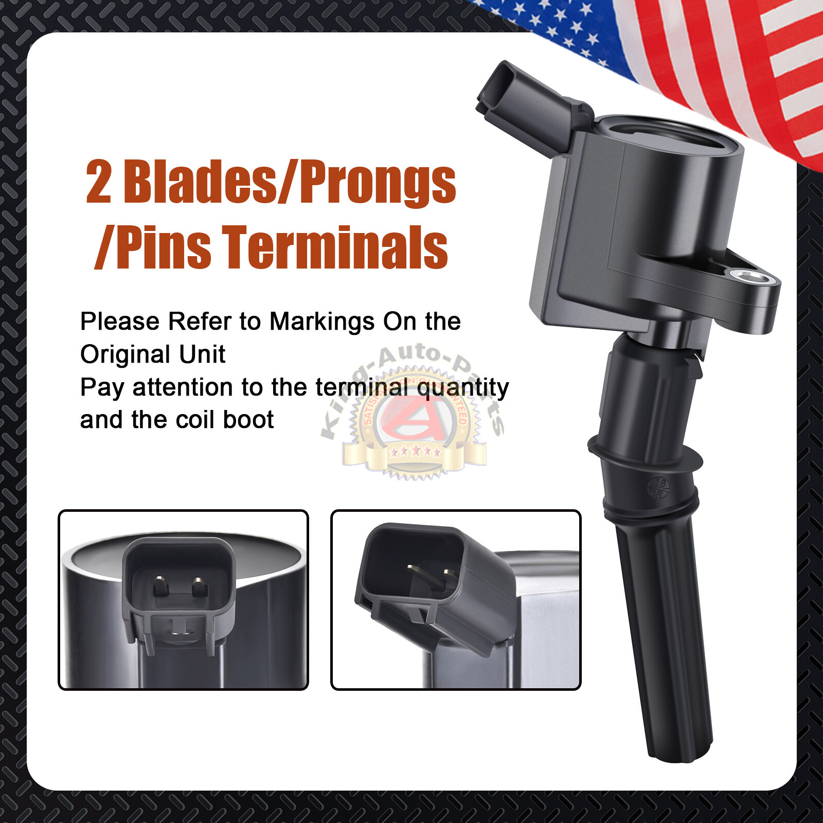 Ignition Coils DG508 & Motorcraft Spark Plugs SP493 Ford Lincoln Mercury 8pcs