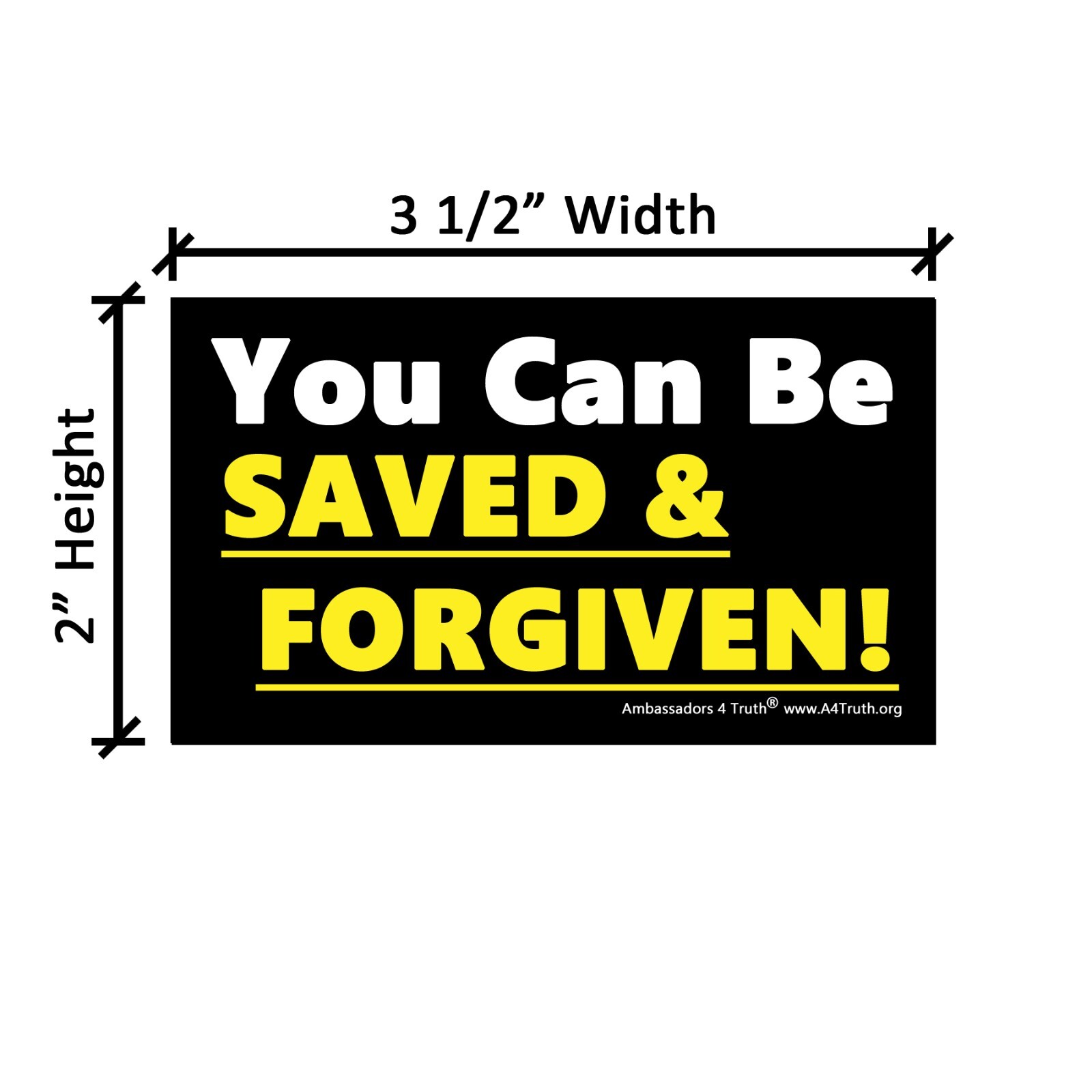 You Can Be Saved & Forgiven | Gospel Tracts | Business Card Size | Pack of 50