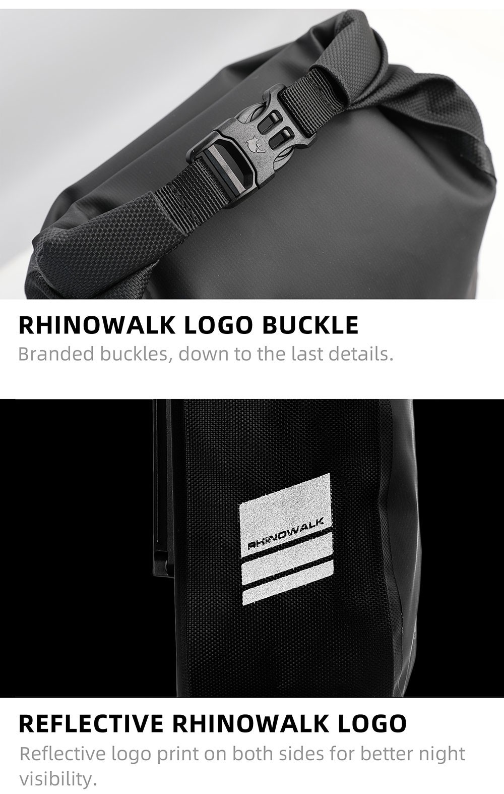 Rhinowalk Electric Scooter Front Bag Quick-Release Waterproof 6L Bike Fork Bag