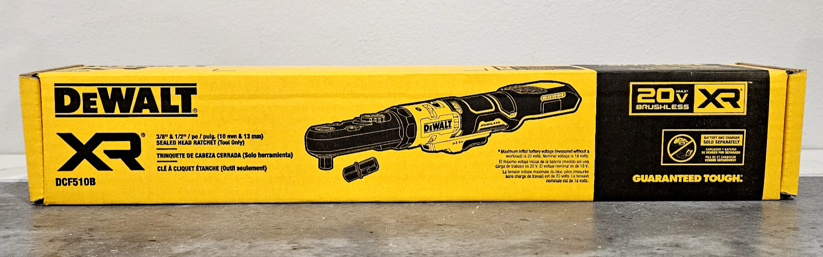 DeWALT DCF510B 20V MAX XR Brushless  3/8" - 1/2" Sealed Head Ratchet - Bare Tool