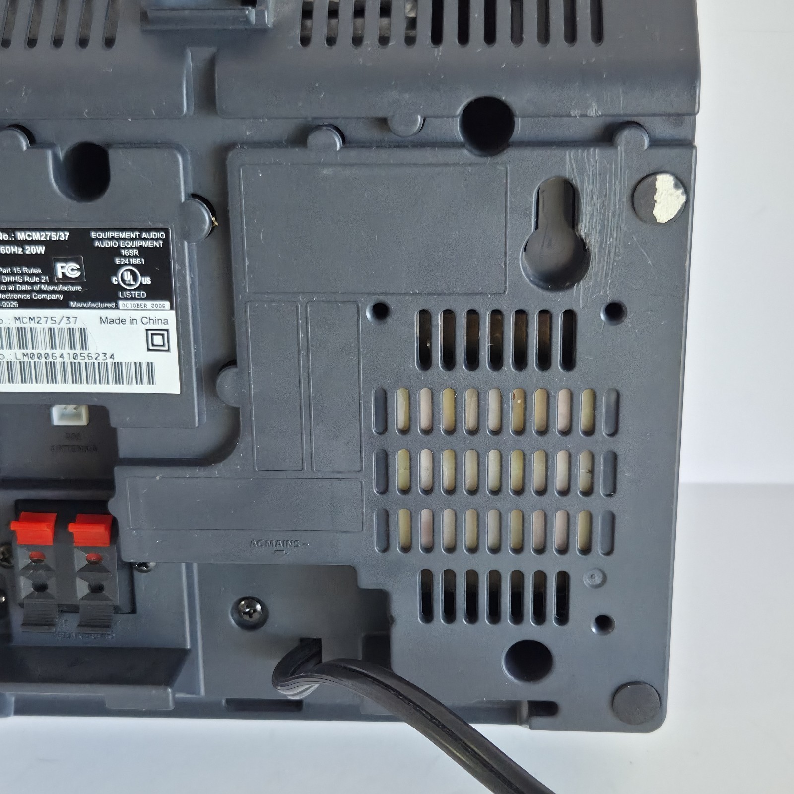 Philips Micro System MCM276R/37 Compact Disc AM/FM CD Player Stereo NO SPEAKERS