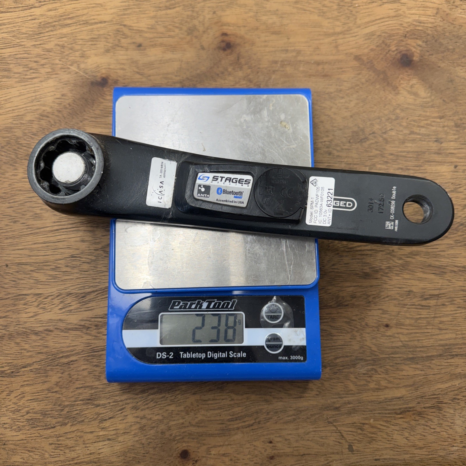 Stages Power Meter FSA Energy BB30 172.5mm Left Crank Arm ANT+ Bluetooth SPM-1