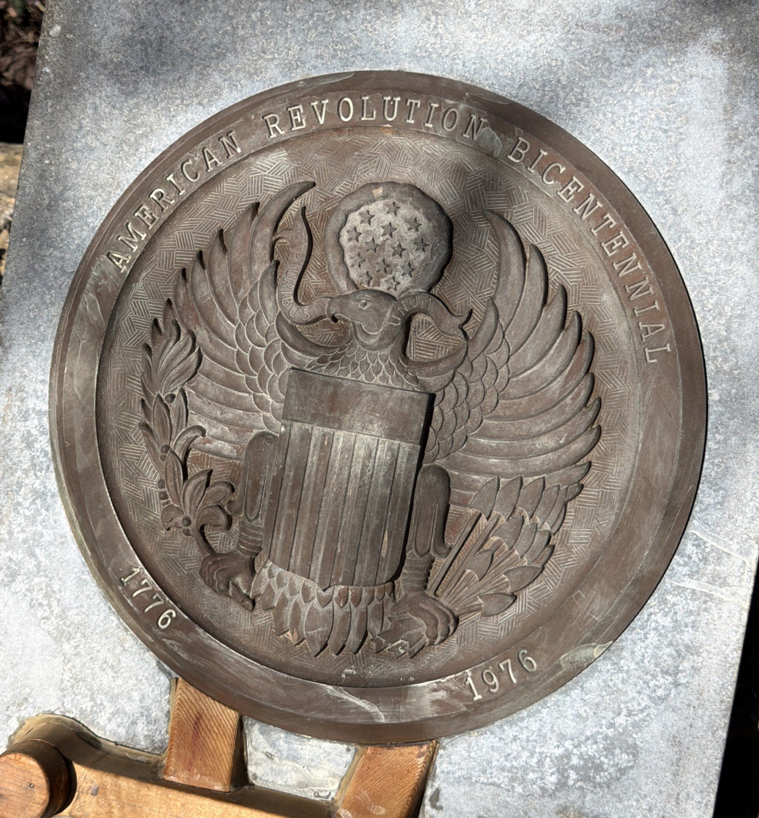 VTG Industrial Aluminum & Bronze Foundry Mold American Eagle Bicentennial ’76