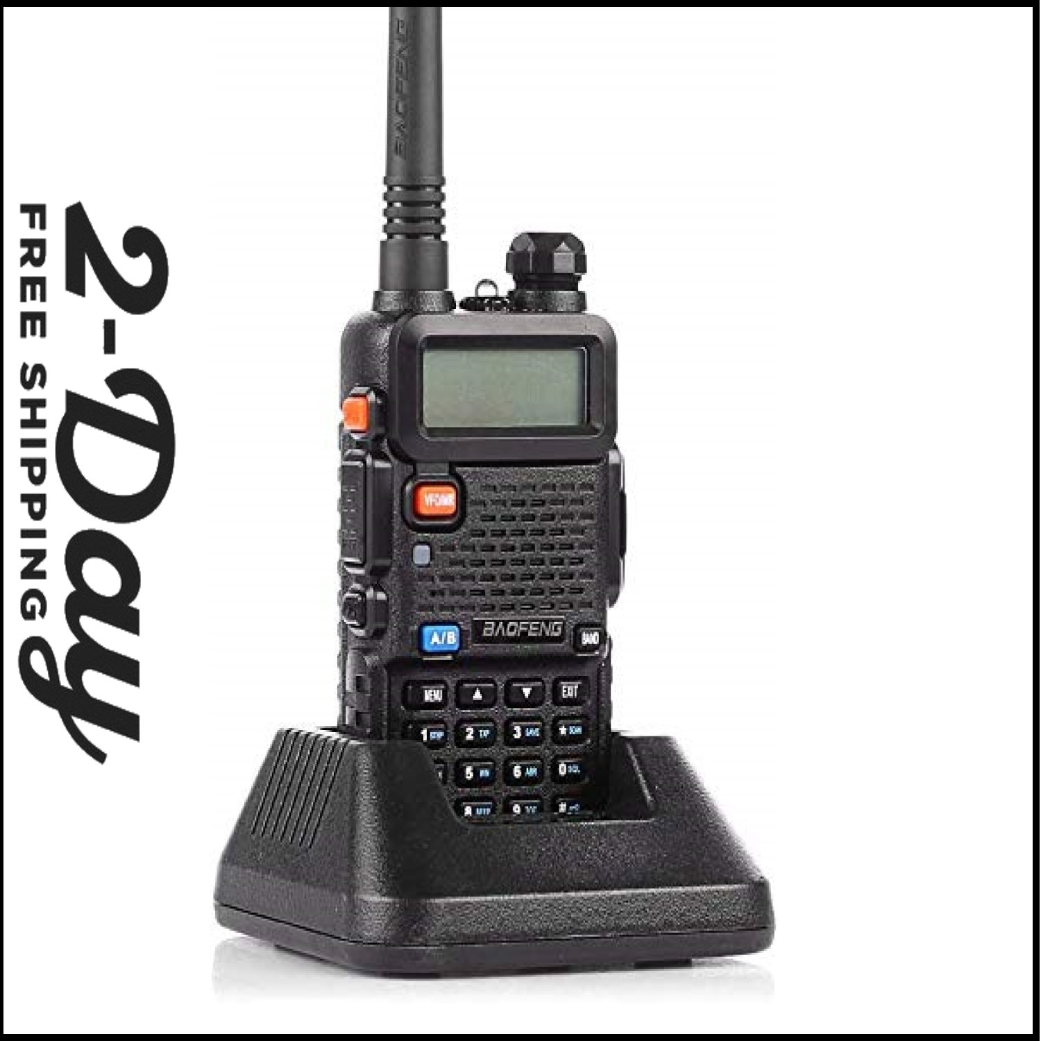 Police Fire Radio Scanner Handheld Transceiver Portable Antenna Dual Band Radio