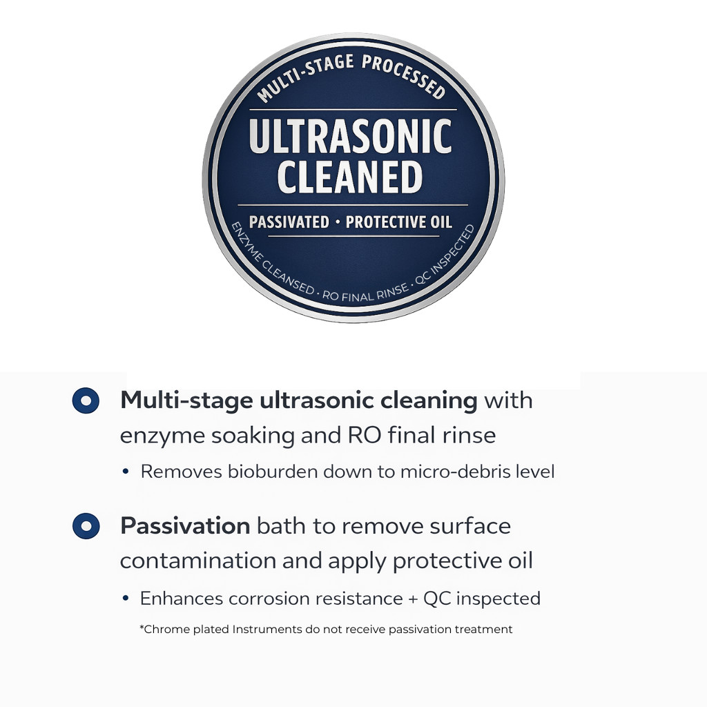 V. Mueller SU16122 Vital Heaney Needle Holder Curved TC 8" - Ultrasonic Cleaned