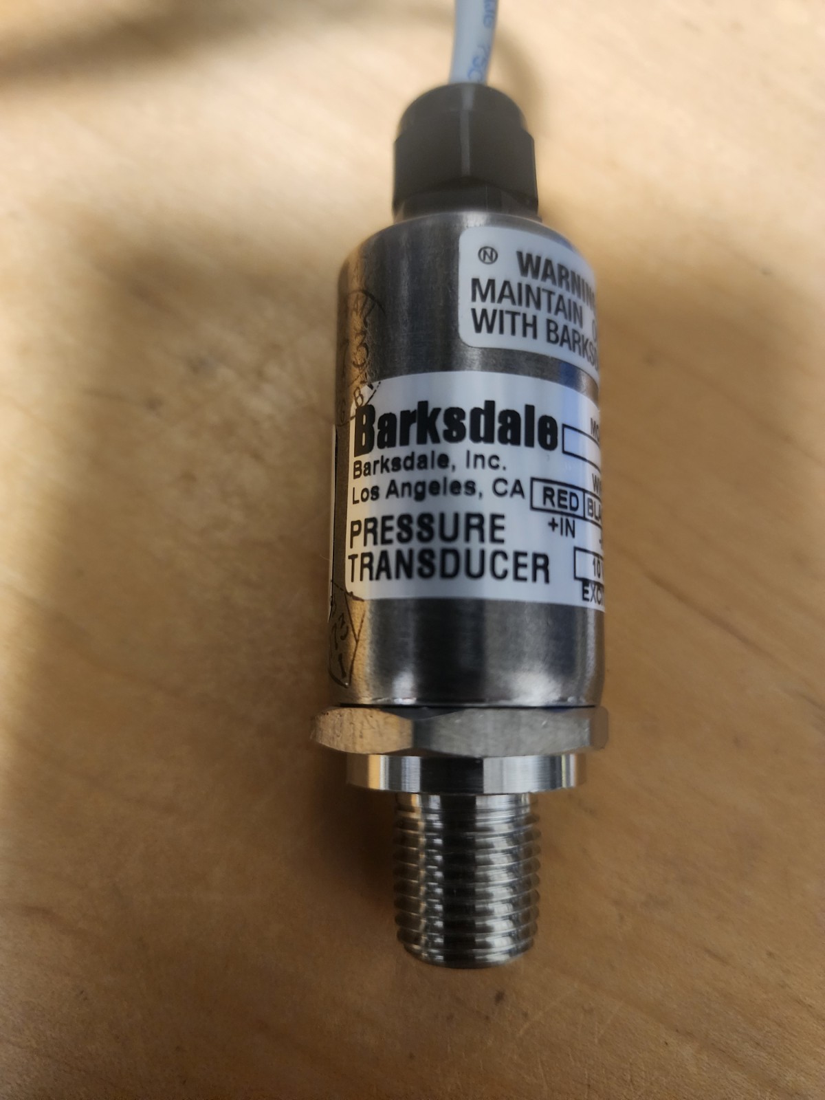 Barksdale Pressure Transducer 422H2-03-A 1/4 Inch NPT New
