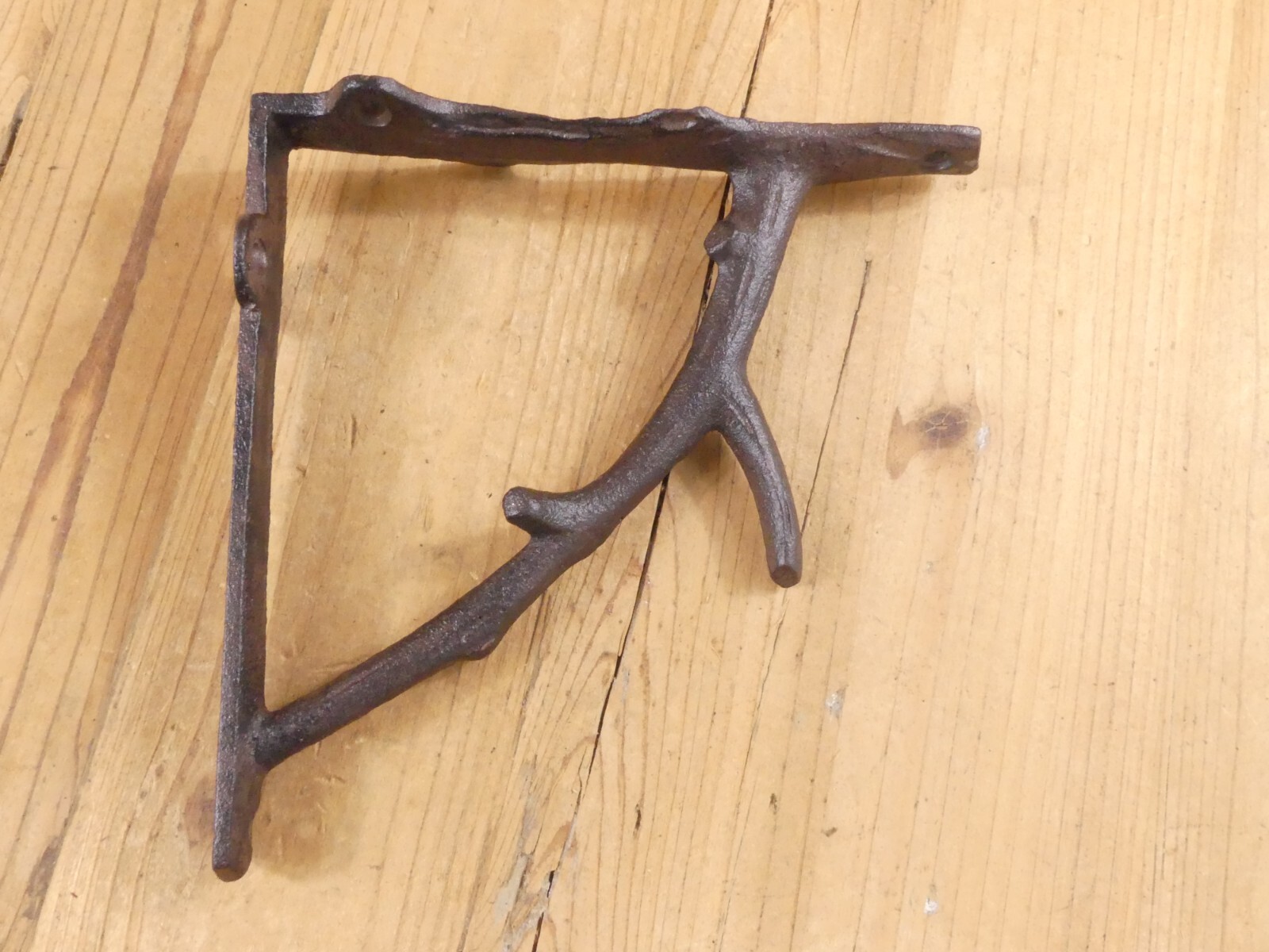 6 Cast Iron Tree Branch Shelf Wall Brace Rustic Wood Bracket 6 3/4" Corbel