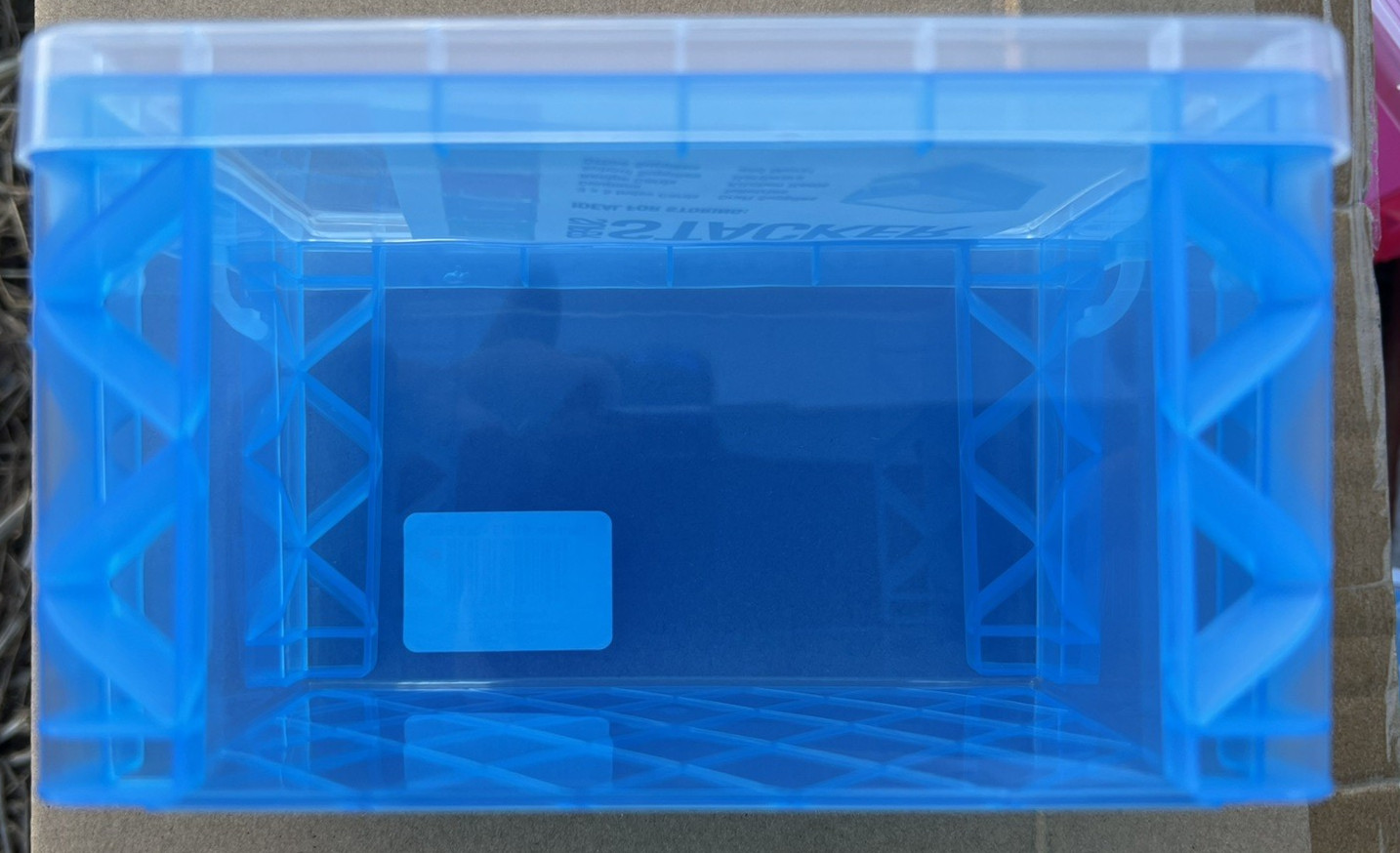 Storage Studios Super Stacker Storage Box-3.6"X4"X6.5" Assorted Colors Lot of 6