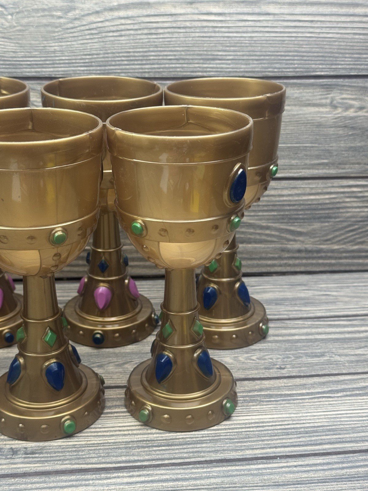 Lot Of 11 Medieval Jeweled Goblet King Renaissance Pirate Party mug 11 Total