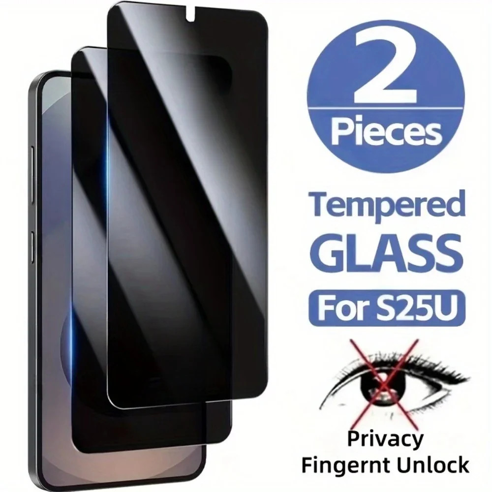 2X Privacy Tempered Glass Screen Protector For Galaxy S23 S24 S25 FE Ultra Edge