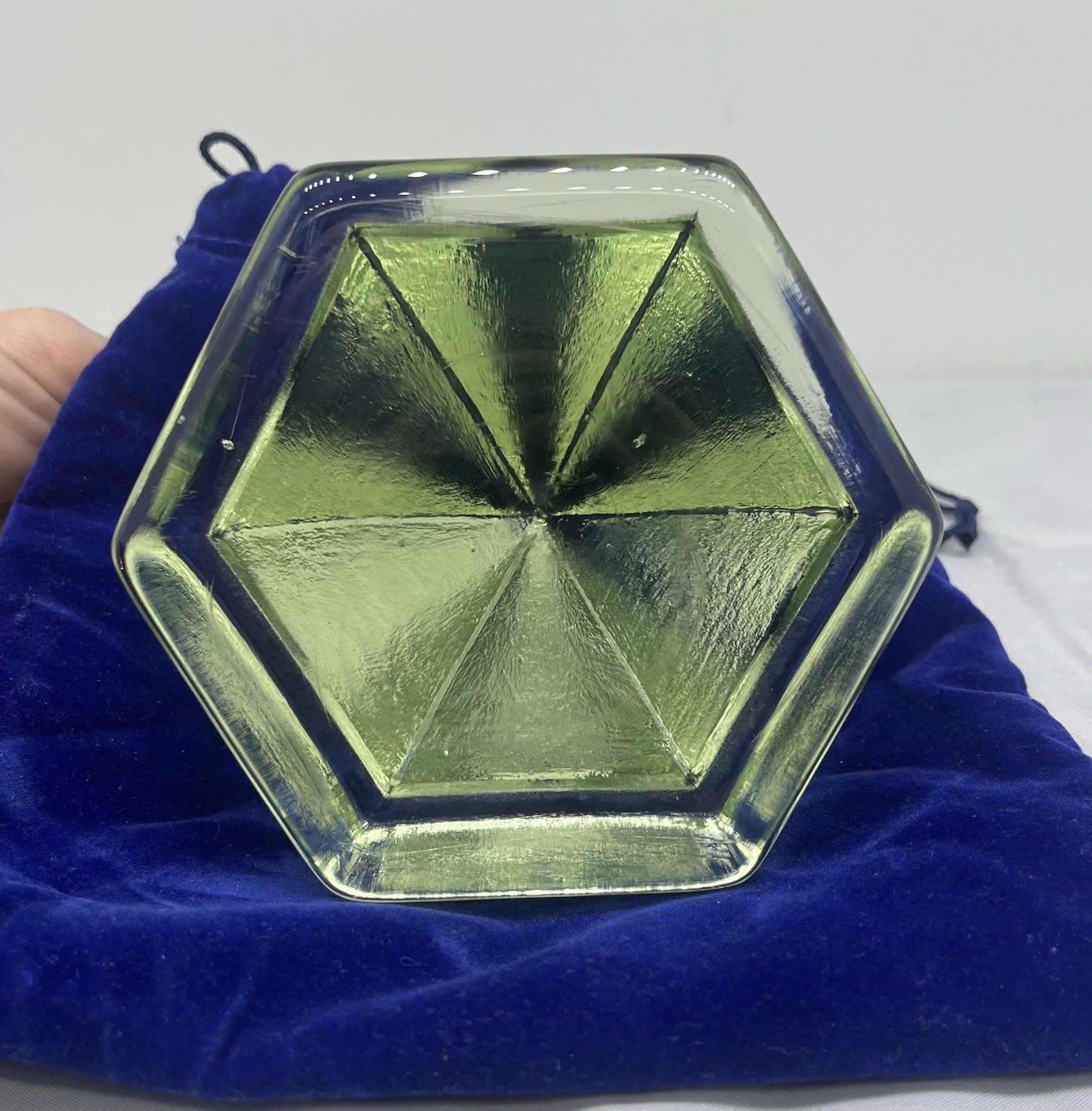 Mystic Seaport Charles W Morgan Ship Deck Prism Hand Poured Reproduction Green