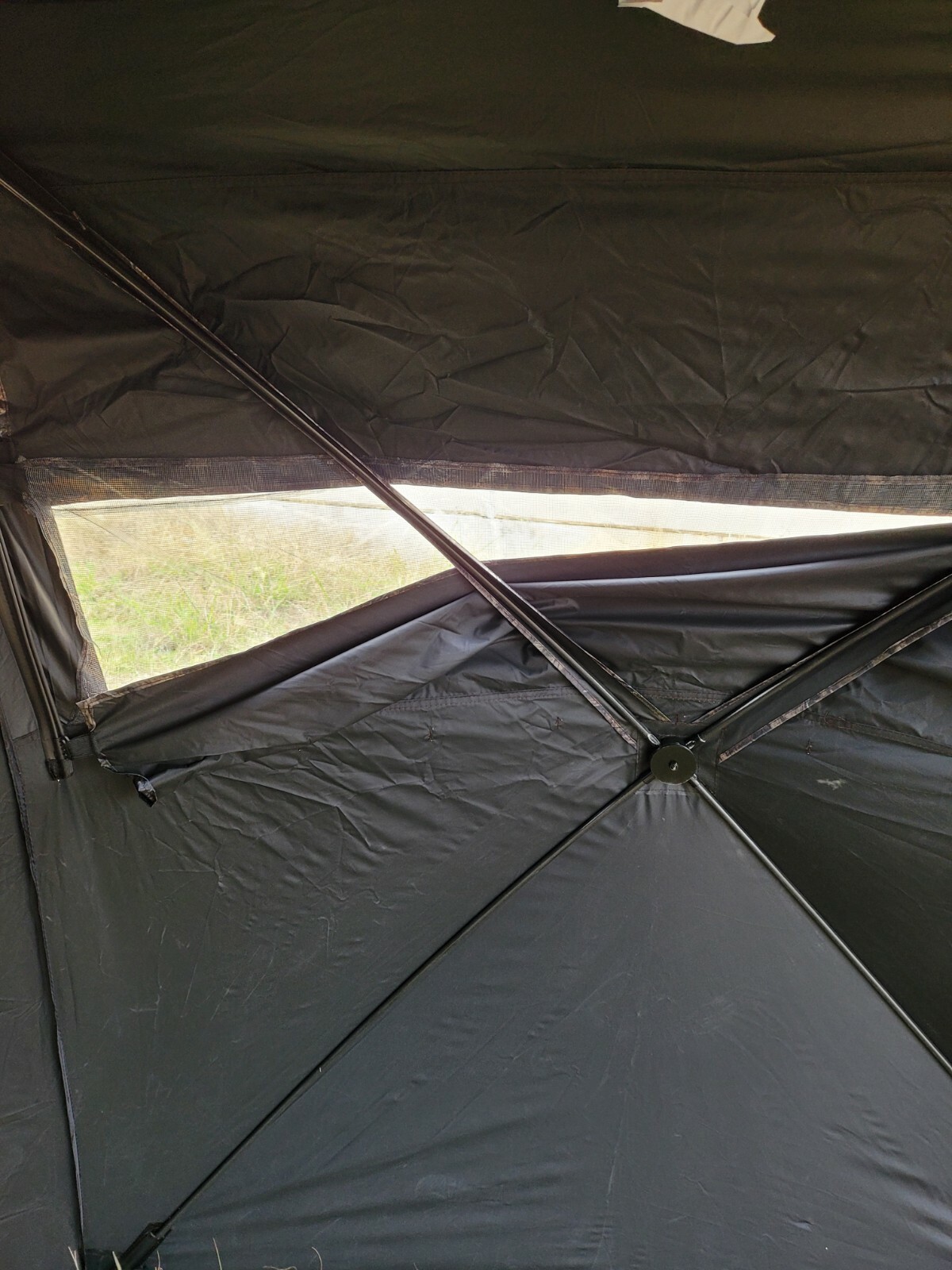 Sports Afield 180 Degree See Through Mossy Oak Camo Ground Blind w/ Chair