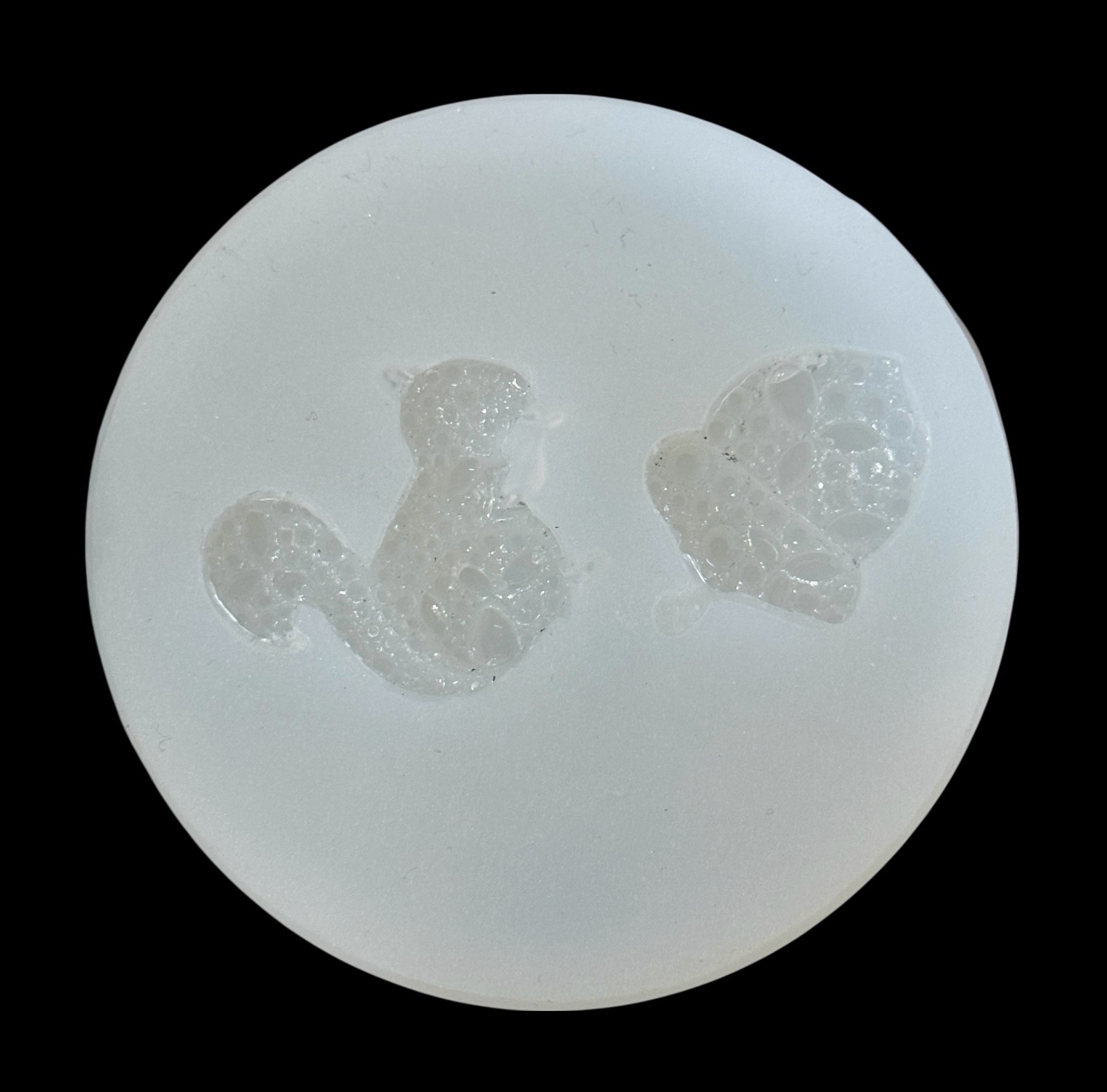 Handmade Crystal Squirrel and Acorn Mold For Resin