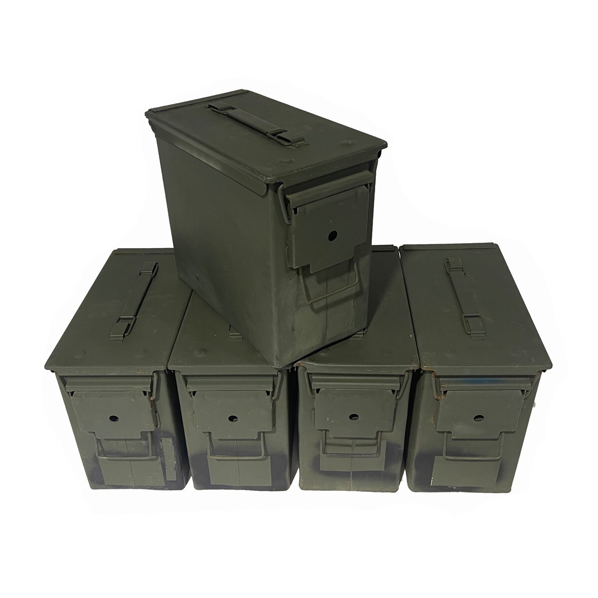 Tall 50 Cal Ammo Can Grade 1 US Military Surplus - 5 Pack