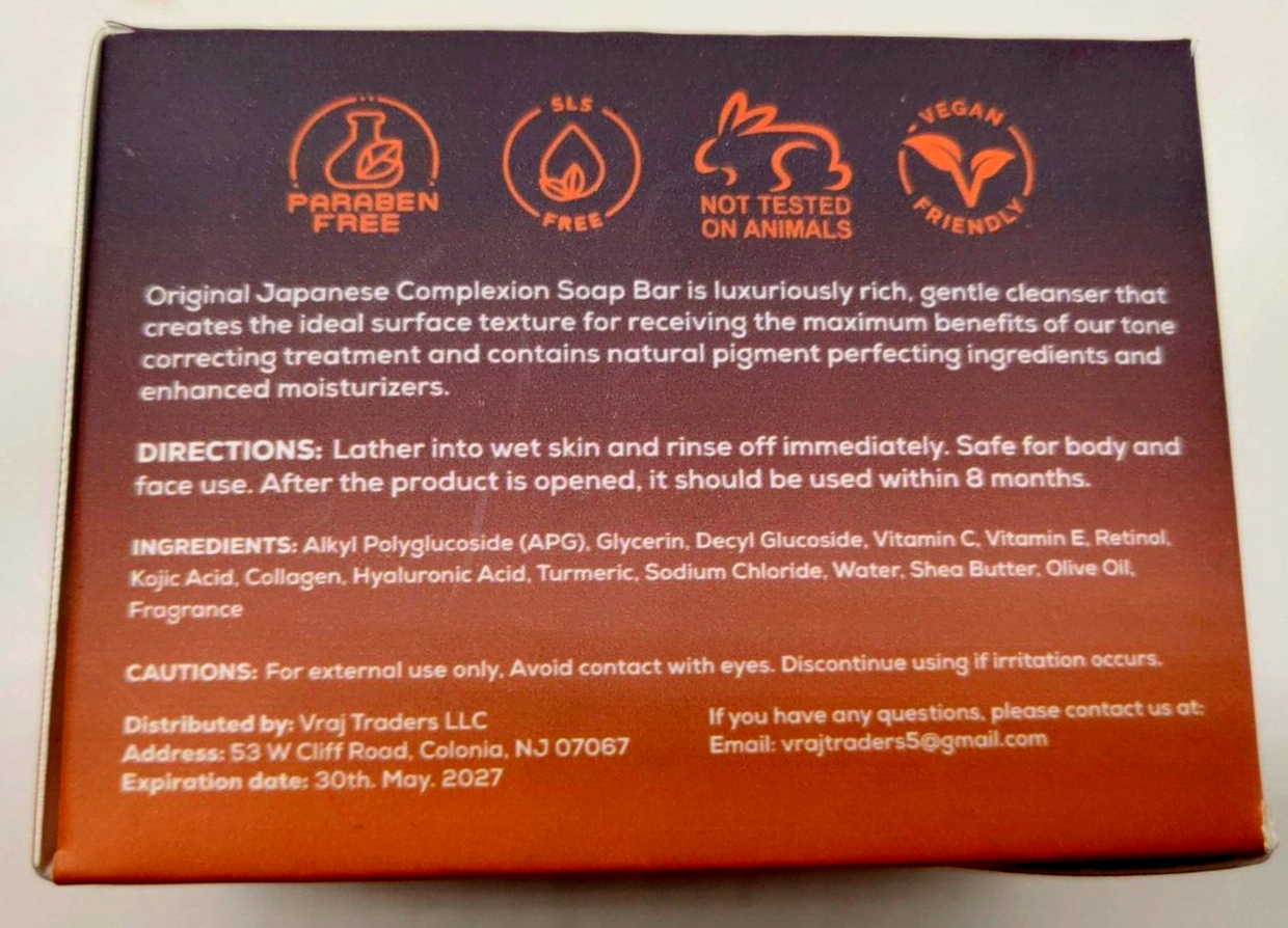 Pure Vital Kojic Acid Dark Spot Remover Soap Bars with Vitamin C, Retinol,2 Pack