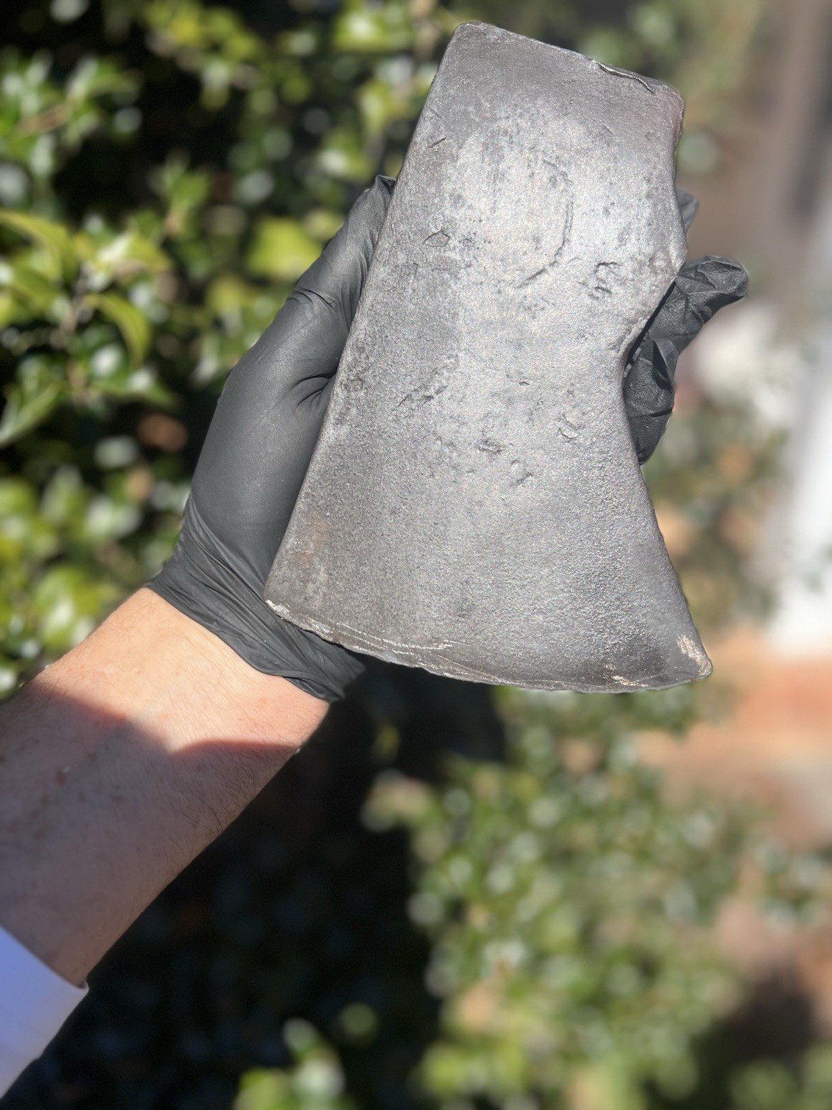 Vintage Mann Edge Tool Single Bit Axe Head Marked "M , 3 1/2." Jersey Pattern