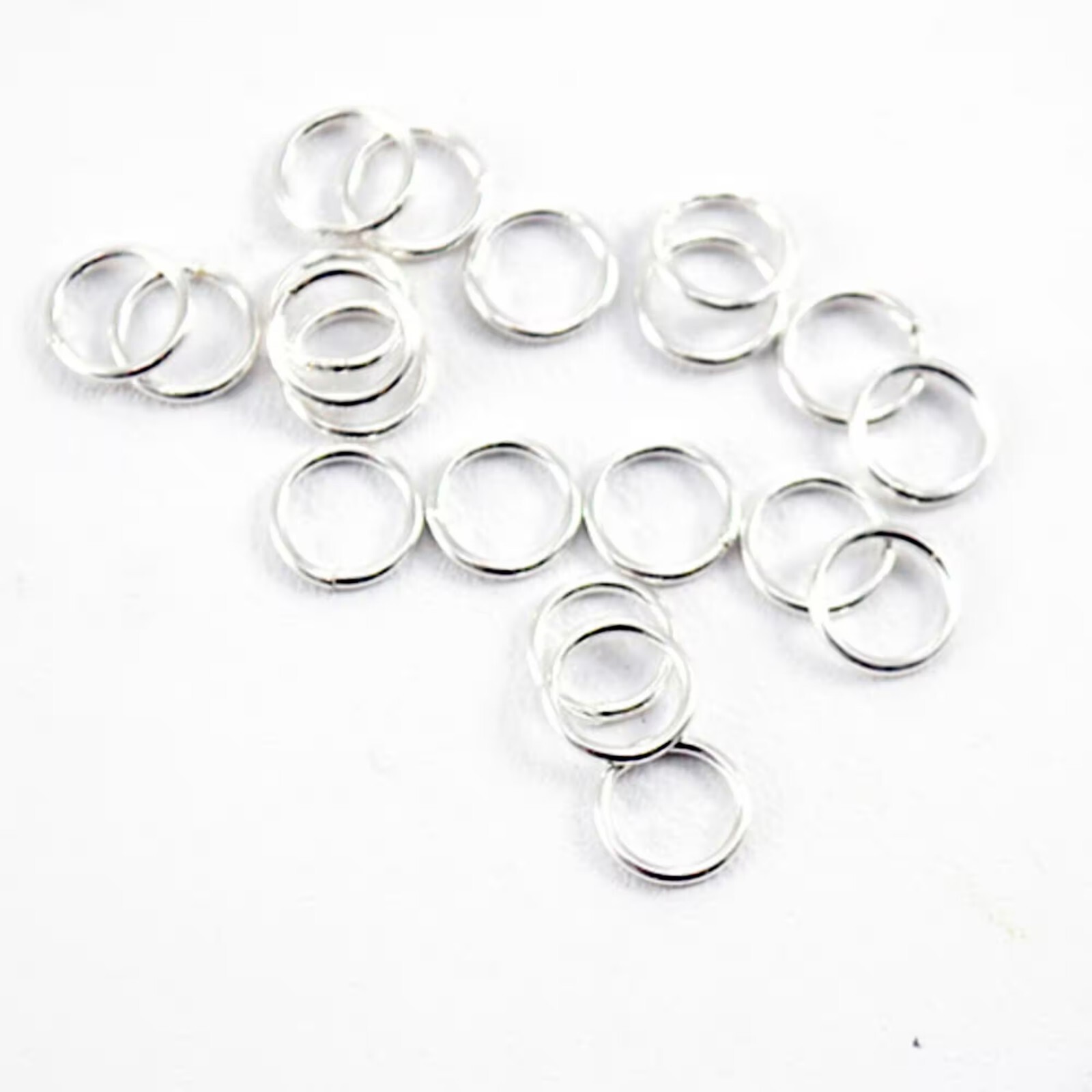 925 Sterling Silver 3mm 4mm 5mm 6mm 7mm Open/Closed Jump Rings Round/Oval 20pcs