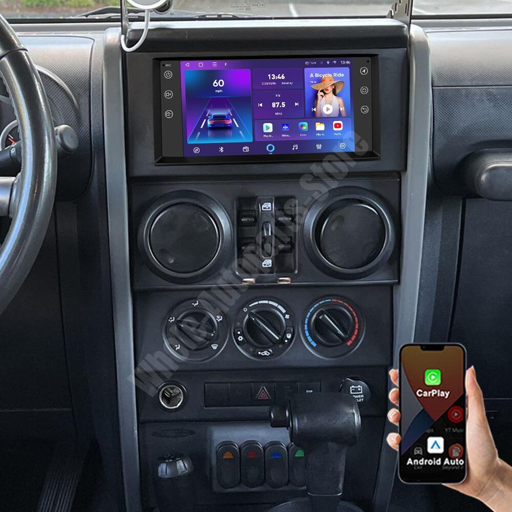 For Jeep Wrangler Unlimited 2007-2015 Apple Carplay 7" Car Radio Stereo GPS WIFI