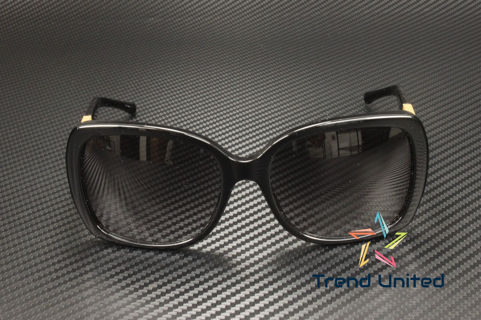 BURBERRY BE4160 34338G Black Grey Gradient 58 mm Women's Sunglasses