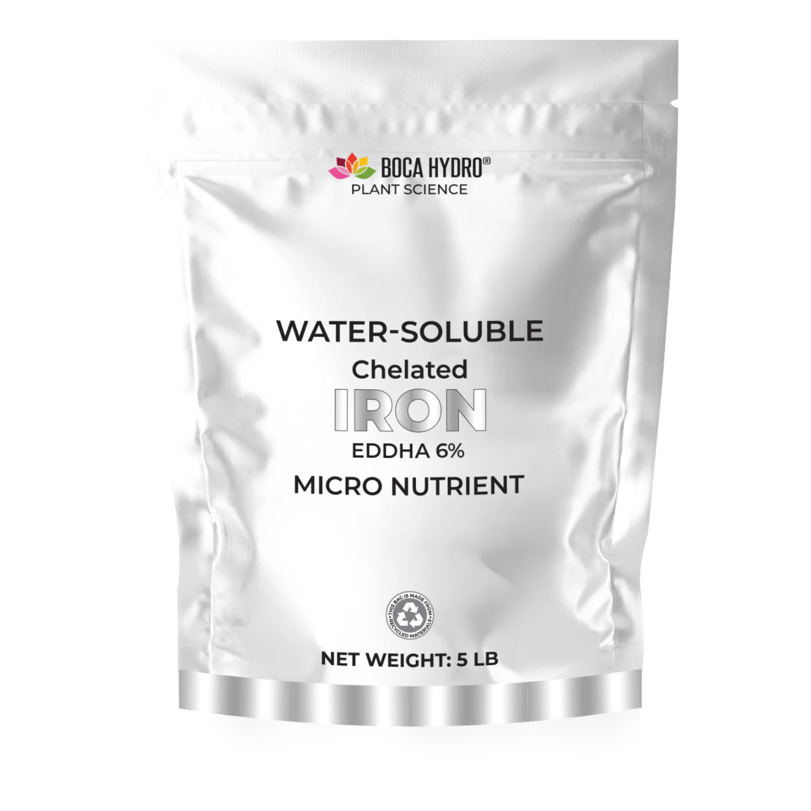 Boca Hydro Iron EDDHA for Aquaponics Citrus and Fruit Trees Wide ph Range 4.5-10