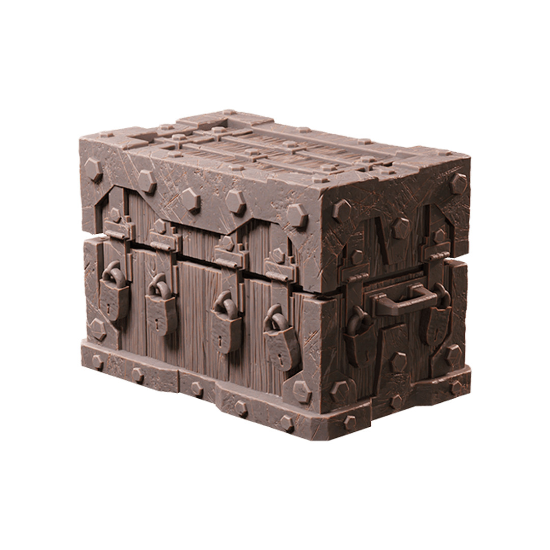 Treasure Chest Pack – 10 Resin 3D Printed 32mm D&D Tabletop RPG Terrain Set