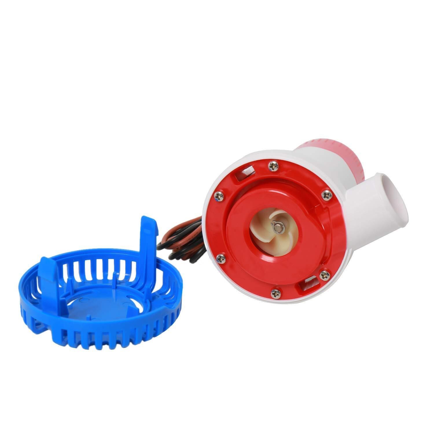 12V 1500GPH Bilge Pump Marine Boat Yacht Submersible Water Pump w/ Float Switch