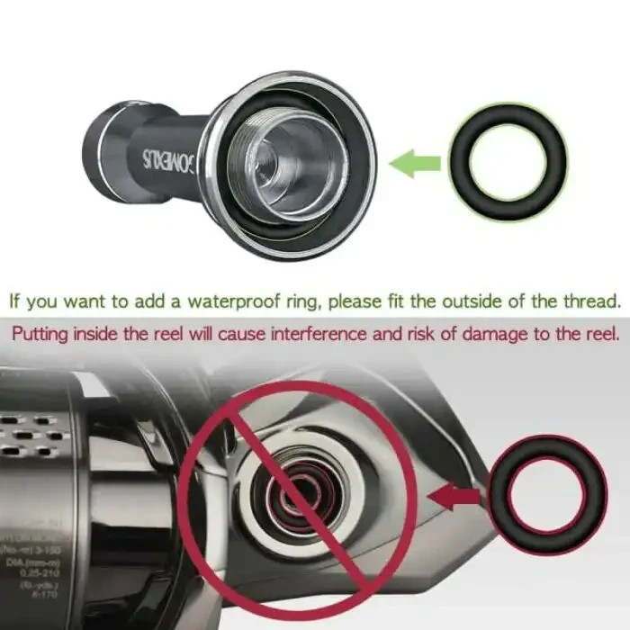 Gomexus R2 Aluminum Reel Stand 42mm for Daiwa BG 1000-3000 Aegis Exceler LT 2500