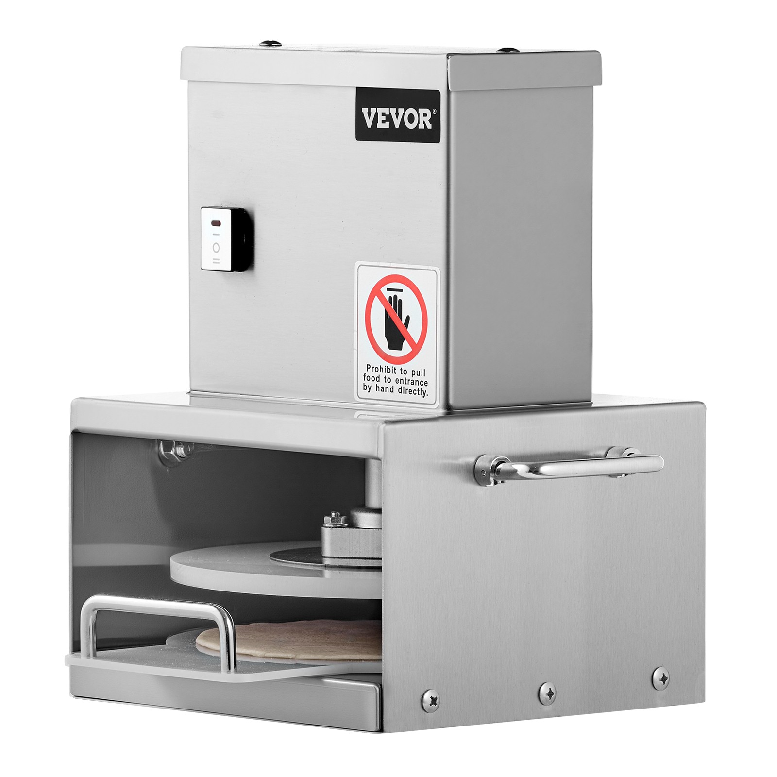 VEVOR 6" Electric Pizza Dough Press Machine Pizza Pastry Sheeter Stainless Steel