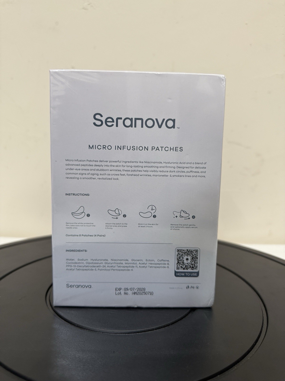 Seranova Micro Infusion Patches - 8 Patches (4 Pairs) New In Sealed Box.